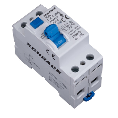 Residual Current Circuit Breaker 10kA, 40A, 2-pole, 30mA, F