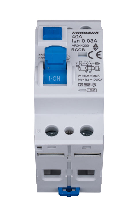 Residual Current Circuit Breaker 10kA, 40A, 2-pole, 30mA, F