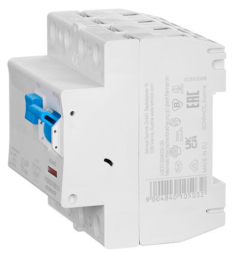 Residual current circuit breaker 63A, 4-p, 30mA, type A,G,V