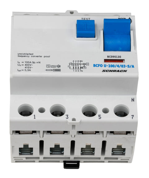 Întreruptor diferential 100A 4poli 300mA