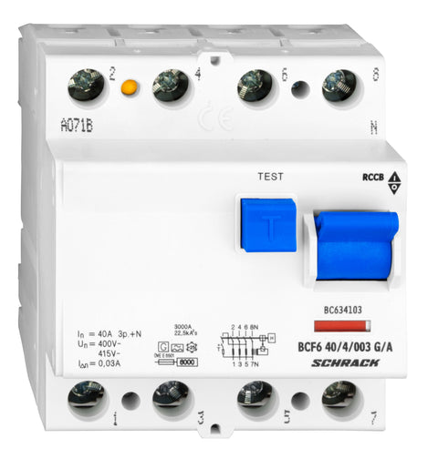 Intreruptor diferential 6kA 40A, 4 p, 30mA, G tip. A