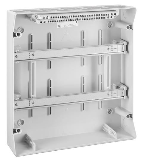 Distribution Board 2-row, 36MW, IP65, transparent door