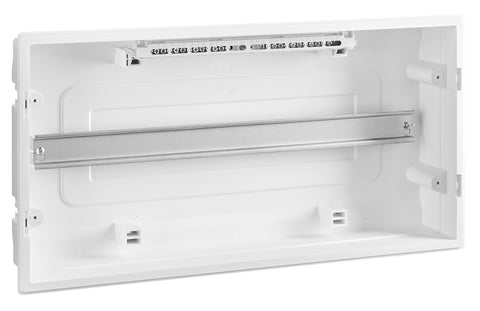 Flush-mounted enclosure 1-row, 24MW, for partition wall