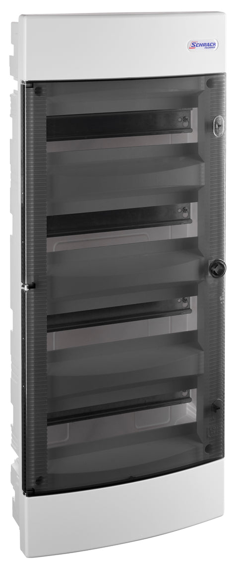 Flush-mounted enclosure 4-rows, 48MW, for partition wall