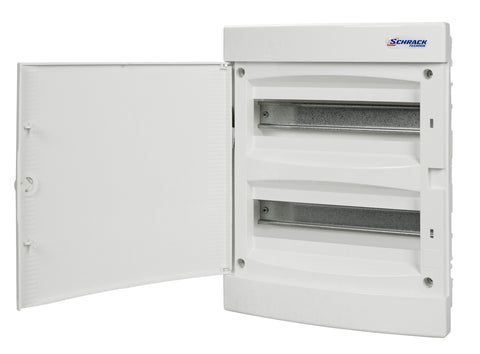 Flush-mounted enclosure 2-rows, 24MW, for partition wall