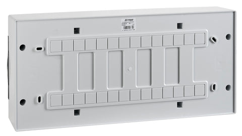 Cofret aparent, 24 UH, 1 rând, ușă transparentă, IP40