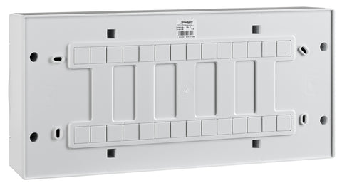Dulap distrib. apl, 1 rând. 24UH, uşă din plastic alb mat