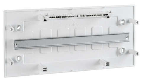 Dulap distrib. apl, 1 rând. 24UH, uşă din plastic alb mat