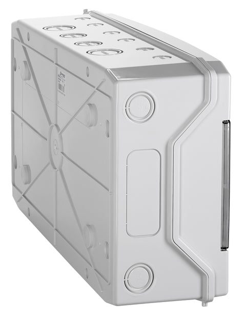 Cofret mural, 1rând, 18 UH (module), transparent IP65