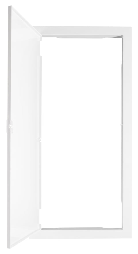 Plastic frame for BK085, 4-rows, IP40, white door