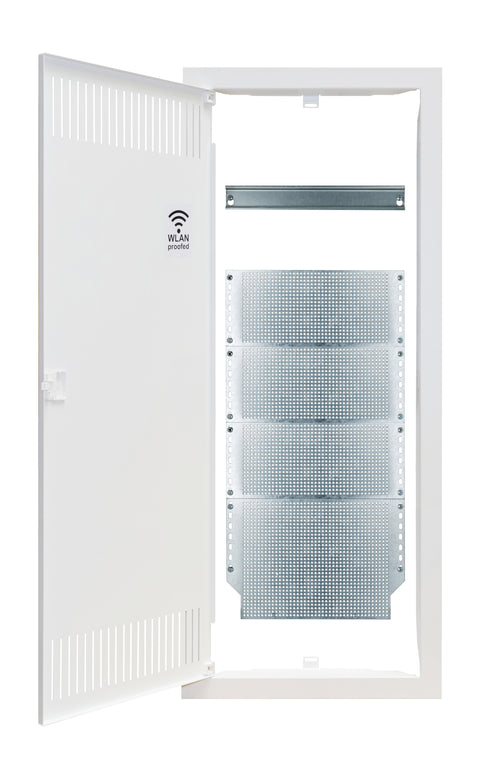 Frame, door and insert for media enclosure BK0857, 5-rows