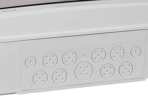 Dulap distrib. apl. IP65, 36UH, 2 rând. cu uşă transparentă