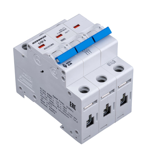 Miniature Circuit Breaker (MCB) D, 25A, 3-pole, 10kA, 40° C