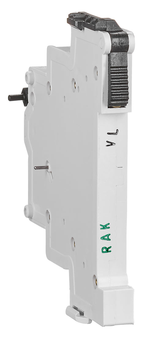 Contact auxiliar 5-250V/4A, 1 ND + 1 NI fix. cu înclichetare