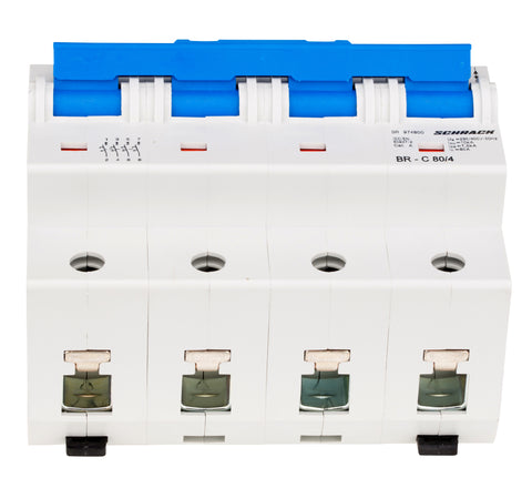 Intreruptor automat C 80A, 4 poli, 10kA