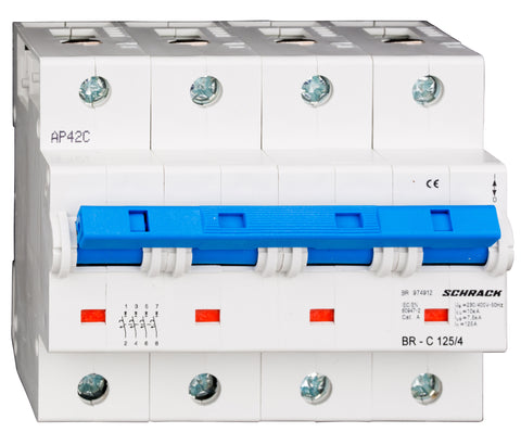Intreruptor automat C 125A, 4 poli, 10kA