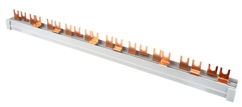 Baretă furcă compactă, 1xRCCB 4 poli, 8xMCB 1+N, 20 M,10 mmp
