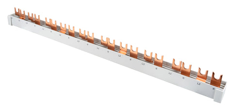 Baretă furcă compactă, 1xRCCB 4 poli, 8xMCB 1+N, 20 M,10 mmp