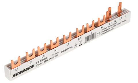 Baretă, 1xRCCB 4poli, 1xMCB 3+N, 2xMCB 1+N/1m, 10m,10mm²