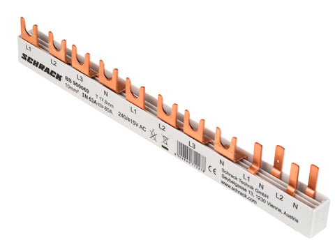 Baretă, 1xRCCB 4poli, 1xMCB 3+N, 2xMCB 1+N/1m, 10m,10mm²
