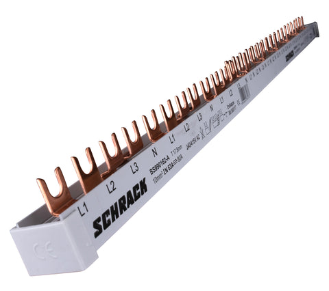 Busbar, 1xRCCB 4-pole, 2xMCB 4-pole, 18 x MCB 1+N/1 MW, 30MW
