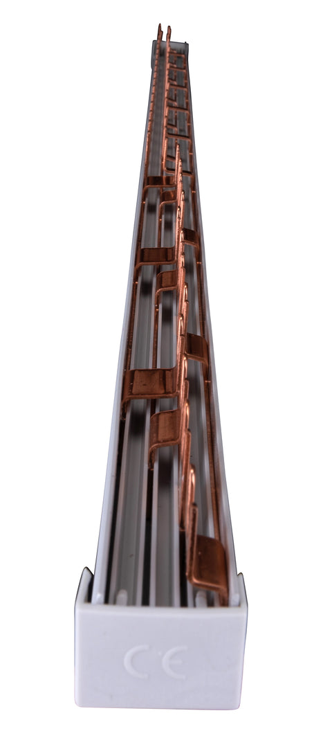 Busbar, 1xRCCB 4-pole, 2xMCB 4-pole, 18 x MCB 1+N/1 MW, 30MW