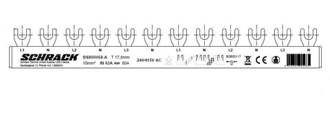 Bareta furca , 6 x P+N, 12M, 10mm²