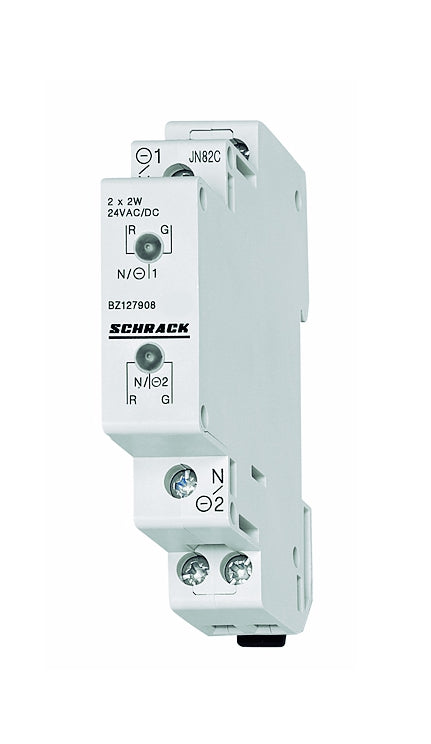 Lampă semn. mod. dublă cu LED-uri roşu/verde, 110-240V AC/DC