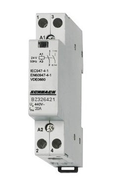 Contactor modular 1UH, 20A, 1ND+1NI, 24VAC