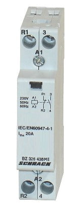 Contactor modular (1UH) 20A, 1ND+1NÎ, 230Vca, seria AMPARO