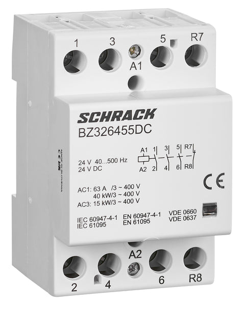 Contactor modular 3UH 63A 3ND+1NÎ 24V c.a. / c.c.