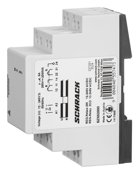 Releu de serviciu modular 12-240VAC/DC, 2CC, 2UH