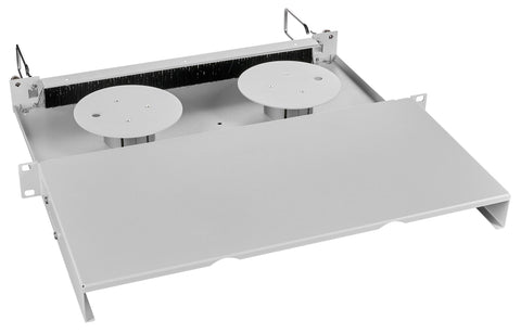 Cutie extralungime FO 19", D=210mm, 1U, RAL7035