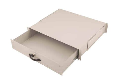 Sertar tastatură și mouse, 19”, 2U, D=400, RAL7035