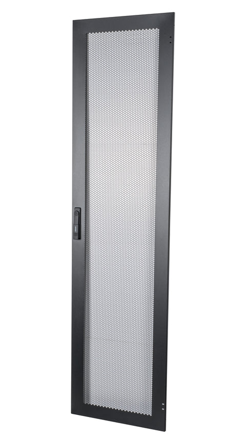 Ușă metal perforată 80% pentru DT 42U, W=600,negru RAL9005