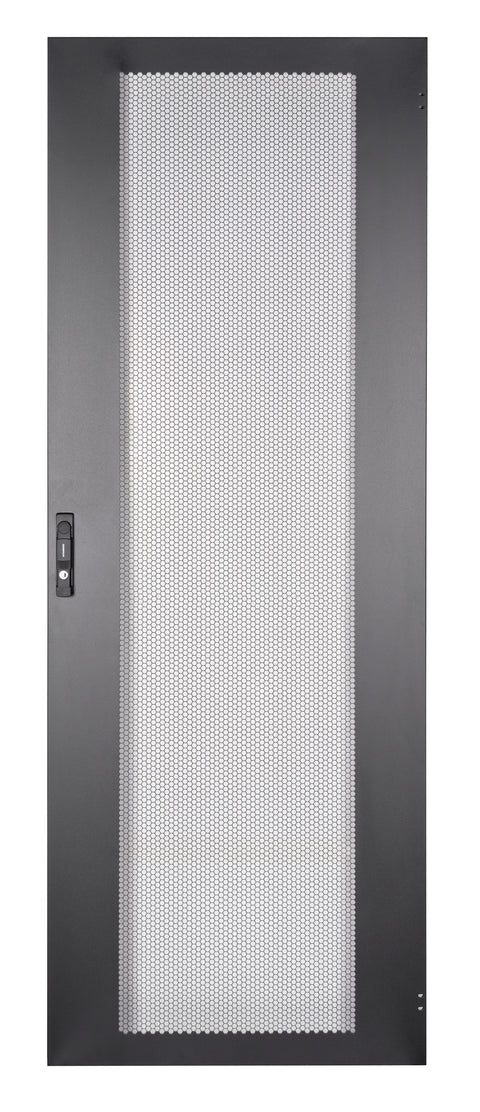 Ușă metal perforată 80% pentru DT 42U, W=800,negru RAL9005