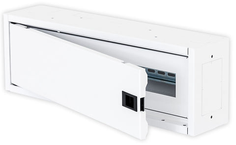 Cutie distribuţie DW4, 1 rând , 22 module , RAL9003, plat