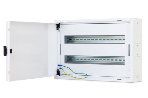Cutie distribuţie DW4, 2 rânduri , 44 module , RAL9003