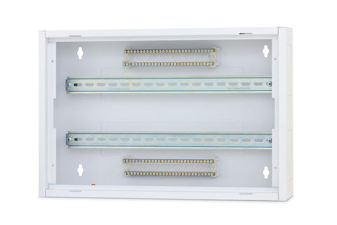 Cutie distribuţie DW4, 2 rânduri , 44 module , RAL9003