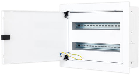 Cutie distribuţie DW4, 2 rânduri , 44 module , RAL9003, plat