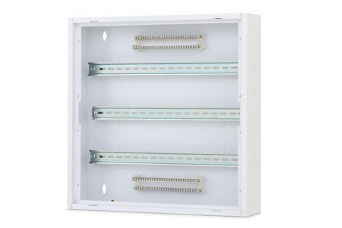 Cutie distribuţie DW4, 3 rânduri , 66 module , RAL9003, plat