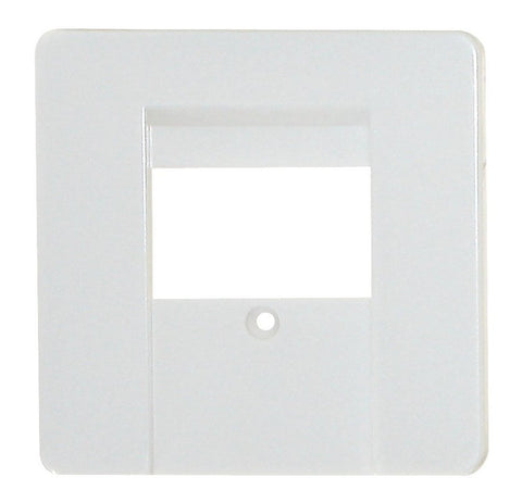 Placa fata priza telefon TAE, alb