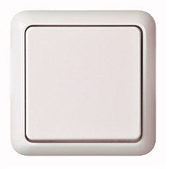 Întrerupător simplu încastrat IP44, alb pur