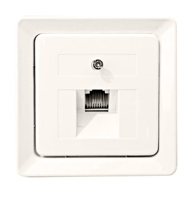 Insert priză Western-Electric pt.buton pară cu fir, alb-pur