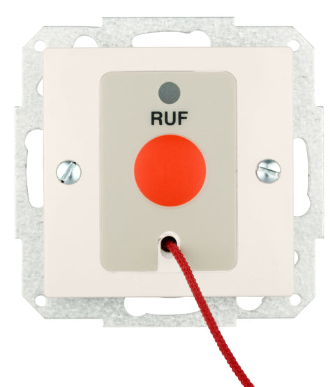 Insert buton de apelare cu placă centrală VISIO, alb pur