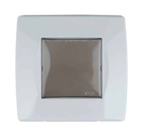 Cutie montaj ingropat,IP55,capac transparent,2M, alba