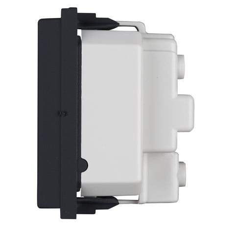 Insert priză cu pin PE,protecţie mărită,16A,cl. şurub,negru