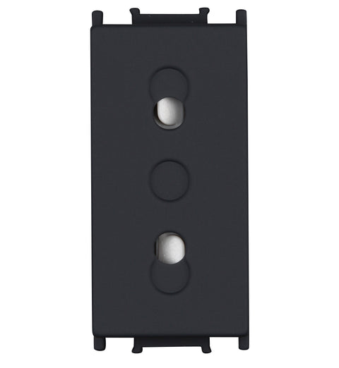 Insert priză fără PE, 1M, negru