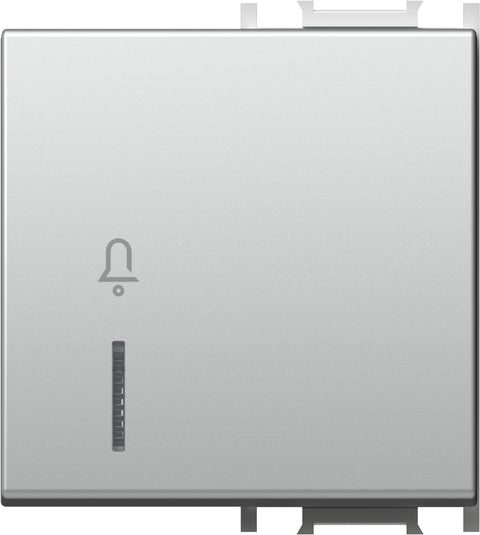 Cover with lens and bell icon 2M, silver