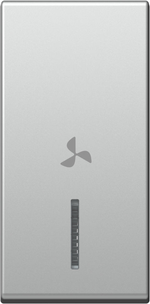 Cover with lens and fan icon 1M, silver